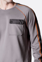 Isaora-Stripe Crew Neck Sweat-Sweatshirts & Hoodies-3-Milagron.com