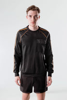Isaora-Stripe Crew Neck Sweat-Sweatshirts & Hoodies-4-Milagron.com