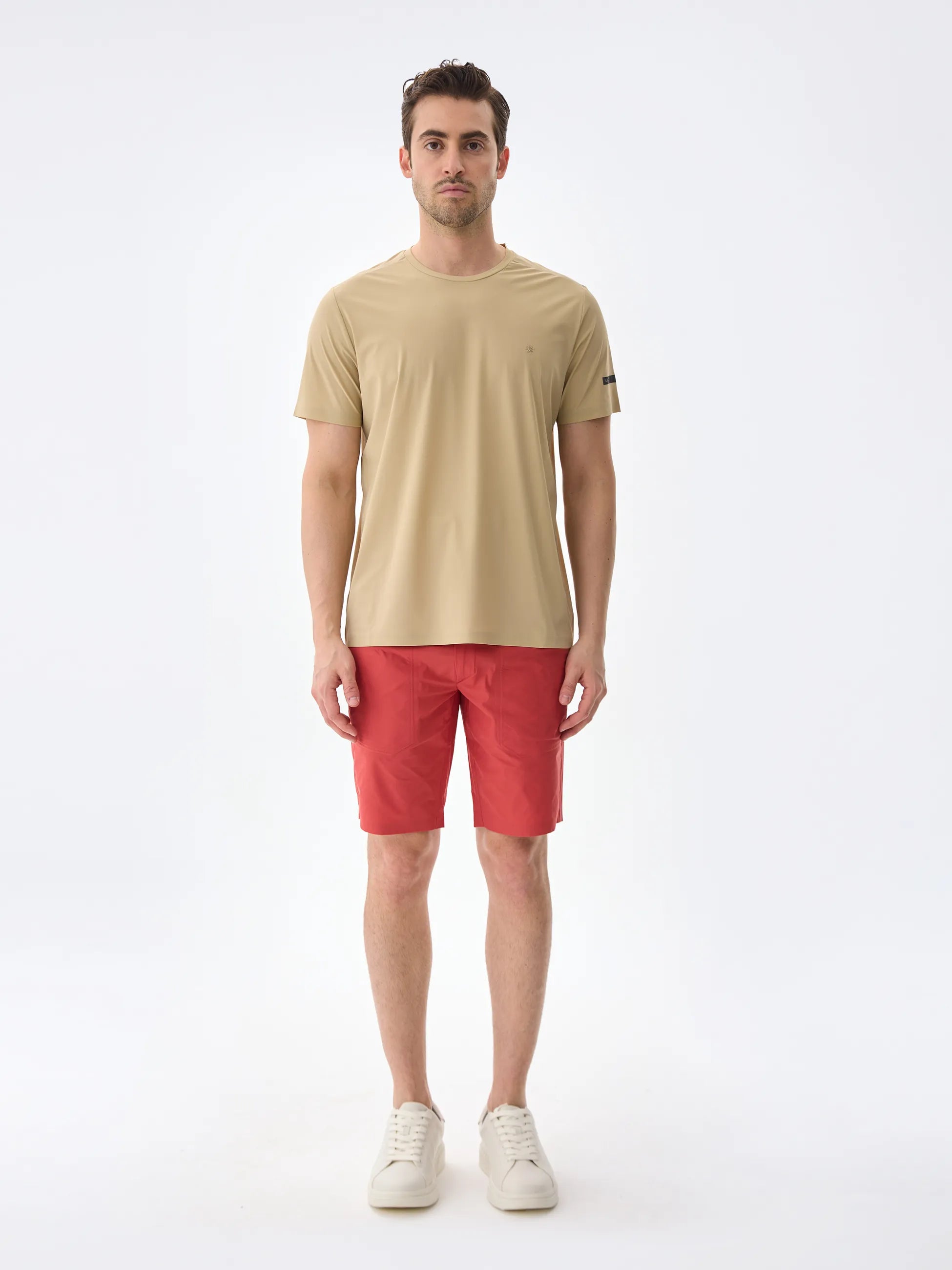 Isaora-Super Crew Kisa Kollu Ti̇şört-12-Milagron.com