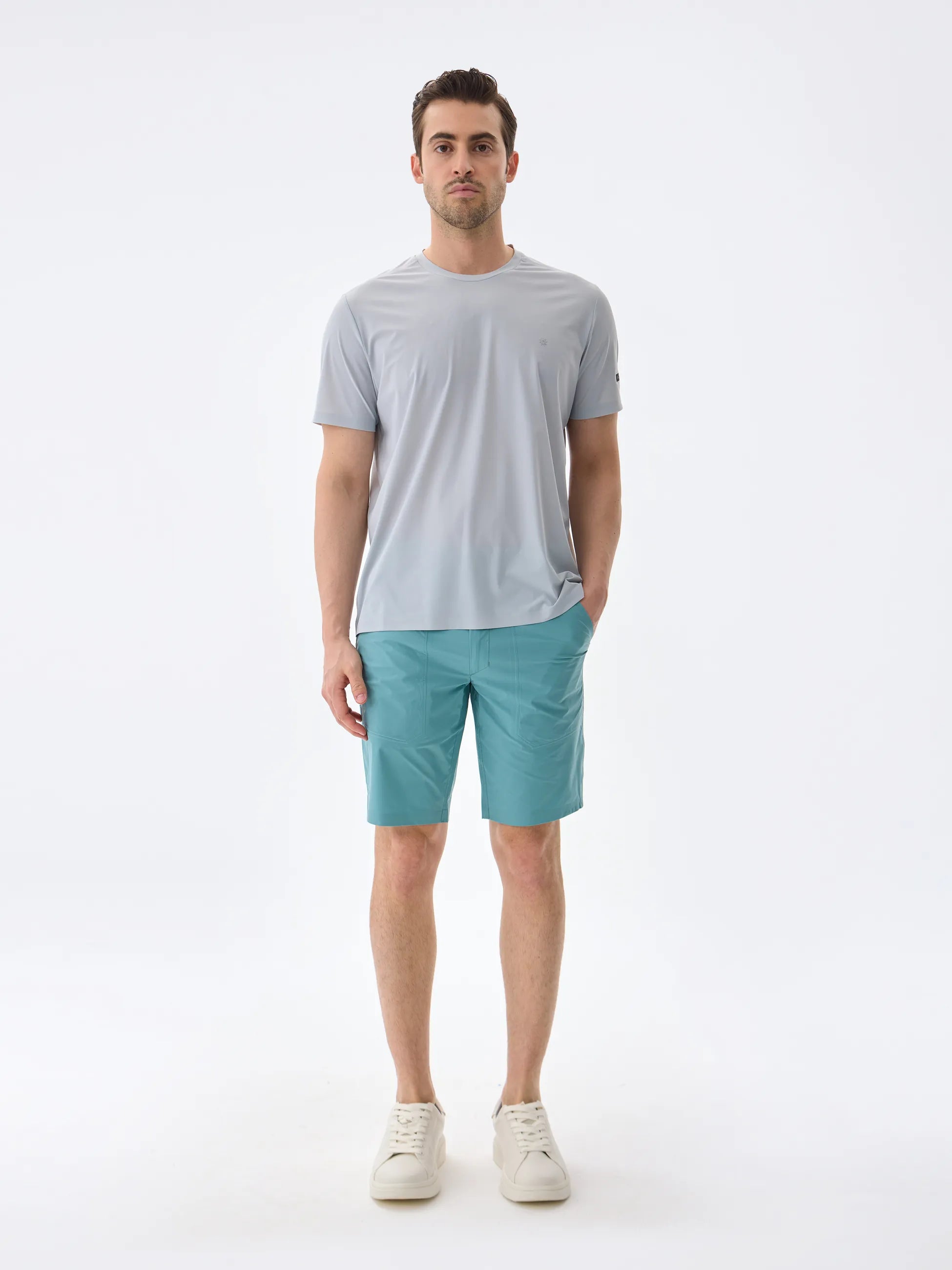 Isaora-Super Crew Kisa Kollu Ti̇şört-36-Milagron.com