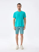 Isaora-Super Crew Kisa Kollu Ti̇şört-48-Milagron.com