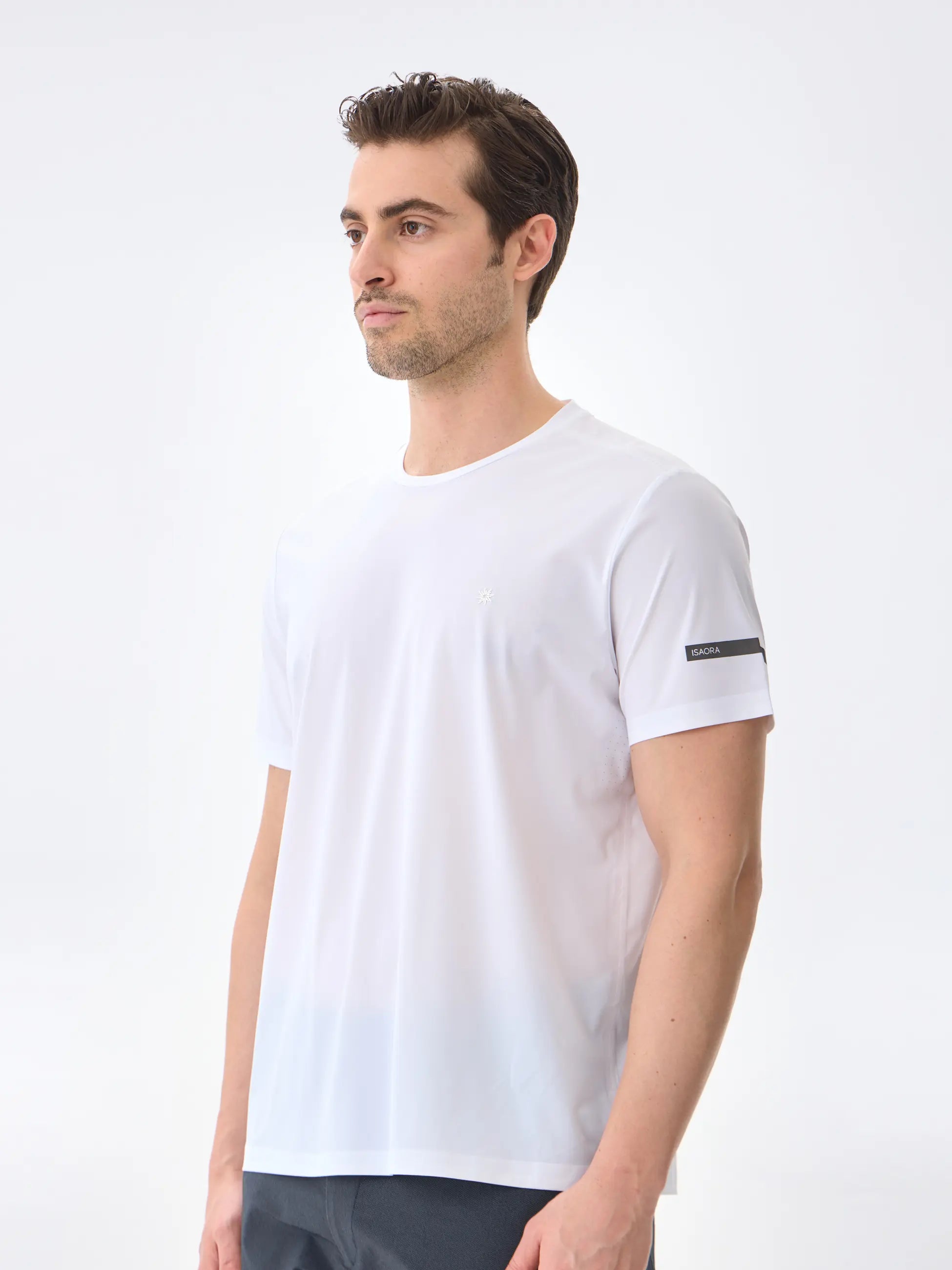 Isaora-Super Crew Kisa Kollu Ti̇şört-51-Milagron.com