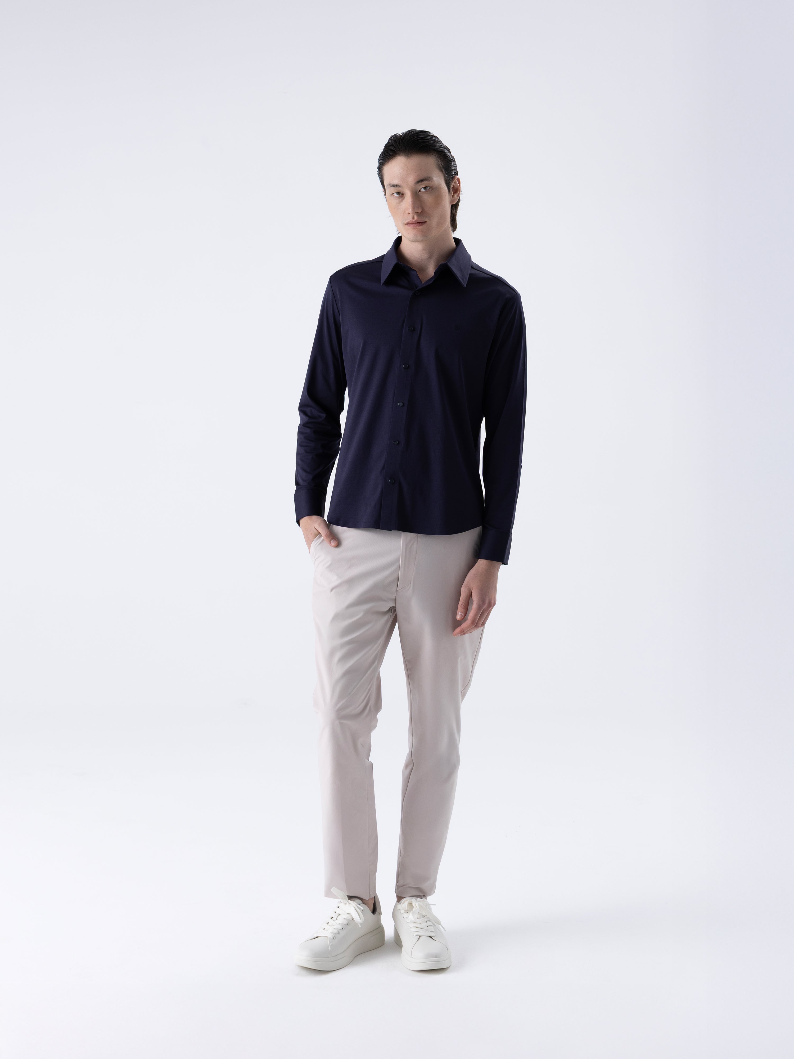 Super Mercerized Uzun Kollu Gömlek