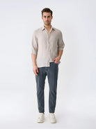 Isaora-The Linen Shirt 3/4-10-Milagron.com