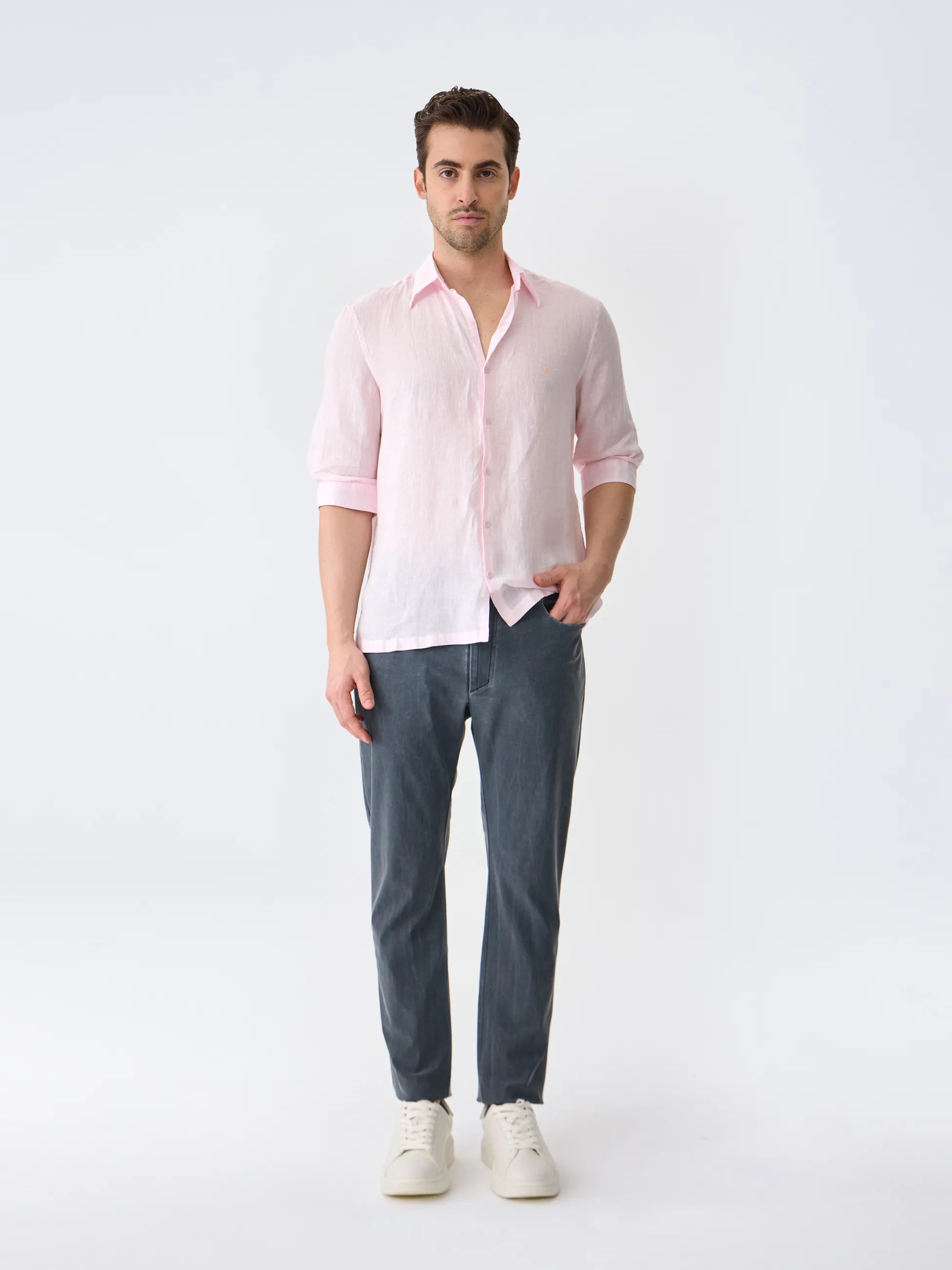 Isaora-The Linen Shirt 3/4-19-Milagron.com