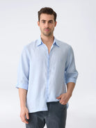 Isaora-The Linen Shirt 3/4-20-Milagron.com