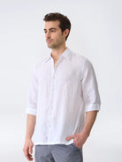 Isaora-The Linen Shirt 3/4-26-Milagron.com