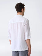 Isaora-The Linen Shirt 3/4-27-Milagron.com