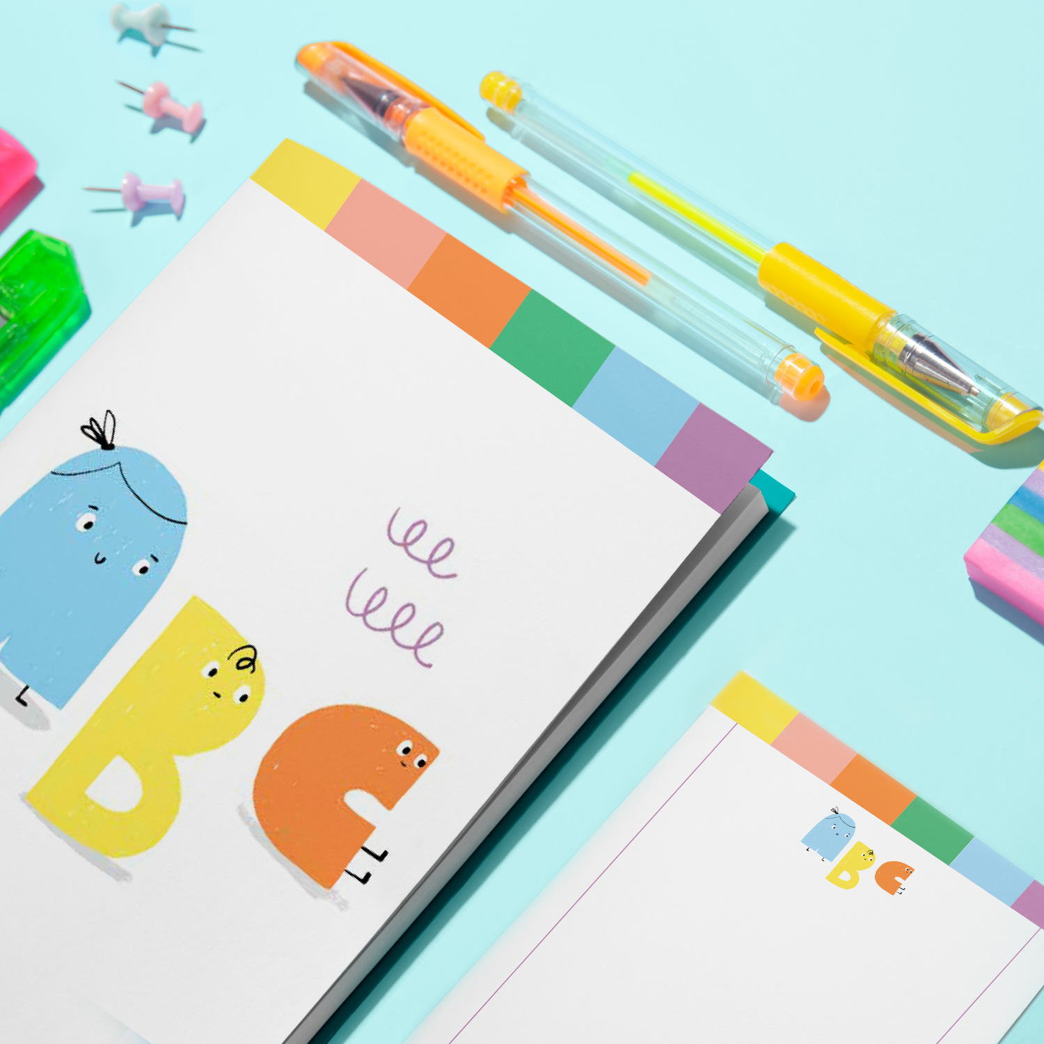 Alphabed Defter Ve Notluk Seti , Çok Renkli - 2