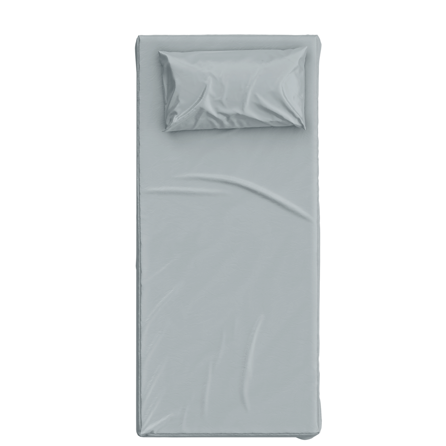 Basics Pamuk Saten Gri Çocuk Çarşaf Seti 90X190Cm
