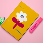 Big Flower Defter Ve Notluk Seti , Sarı