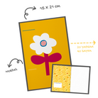Big Flower Defter Ve Notluk Seti , Sarı
