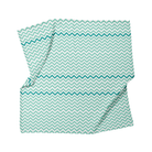 Big Flower Mint Zigzag Müslin Bebek Örtüsü - 70X70Cm