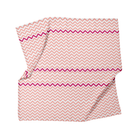 Big Flower Pink Zigzag Müslin Bebek Örtüsü - 70X70Cm