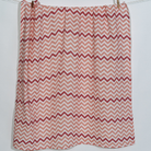 Big Flower Pink Zigzag Müslin Bebek Örtüsü - 70X70Cm