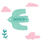 Bird Of Life Mint Bebek Battaniye - 100X150Cm