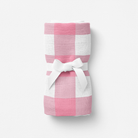 Bird Of Life Pink Check Müslin Bebek Örtüsü - 70X70Cm