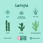 Cactopia Başucu Aydınlatma Başlığı , Çok Renkli, 16X20Cm