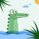 Croc-A-Dream Tavan Aydınlatması, Çok Renkli , 40Cm
