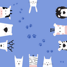 Paws And Claws Çift Taraflı Pamuk Saten Çok Renkli Bebek Nevresim Seti 100X150Cm