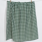 Petit Fleur Green Check Müslin Bebek Örtüsü - 70X70Cm