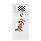 Ready Steady Go Pamuk Saten Çok Renkli Çocuk Çarşaf Seti 90X190Cm