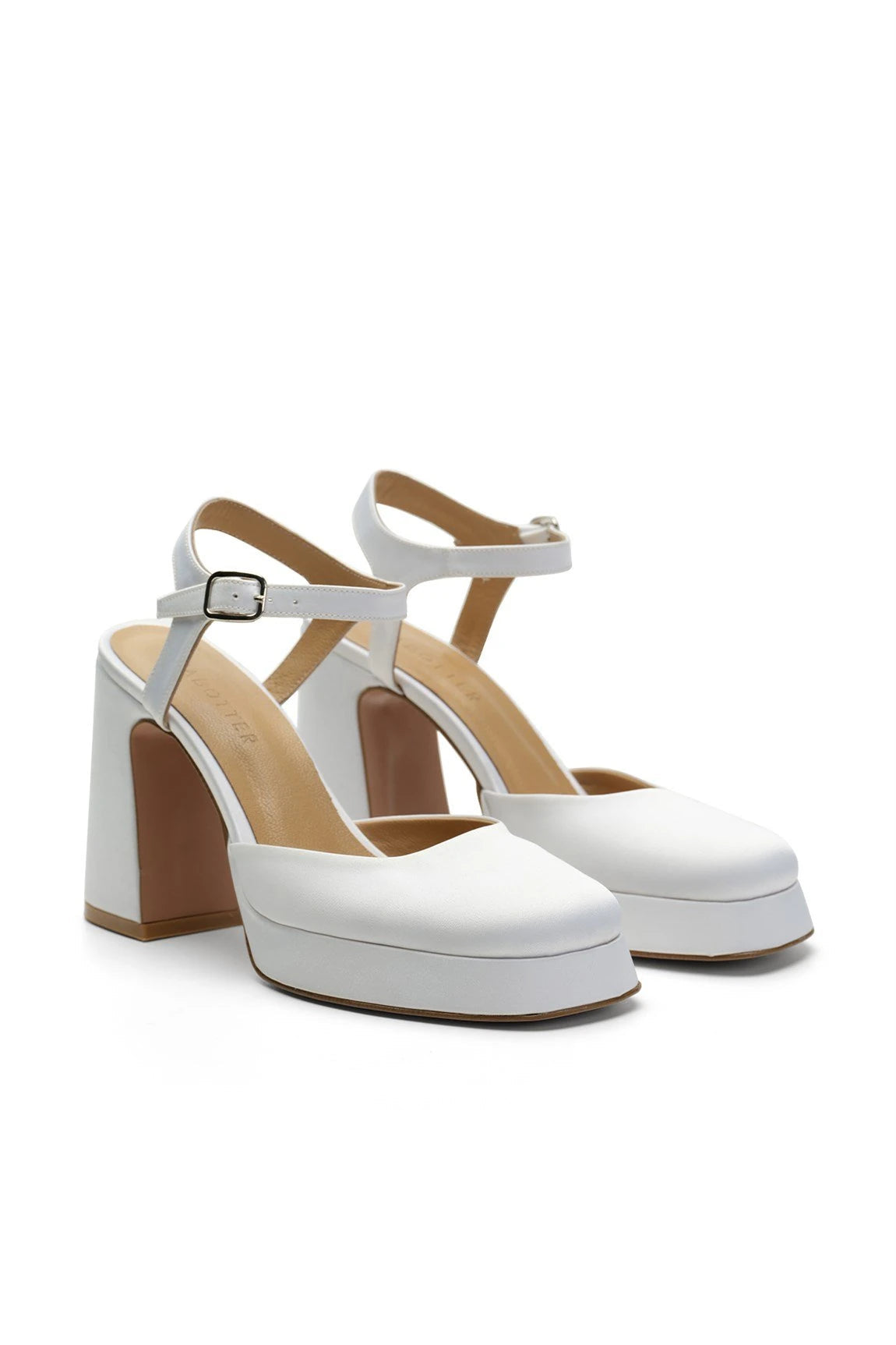 Babs Saten 10 Cm Platform Topuklu Ayakkabı