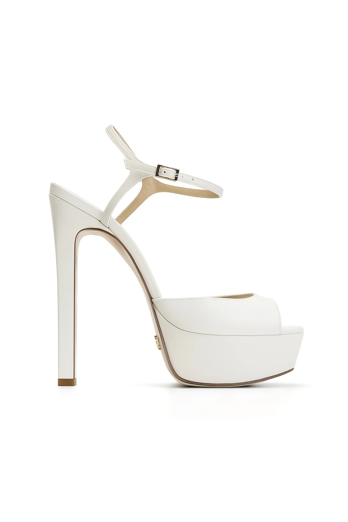 Brida Deri 14 Cm Platform Topuklu Ayakkabı