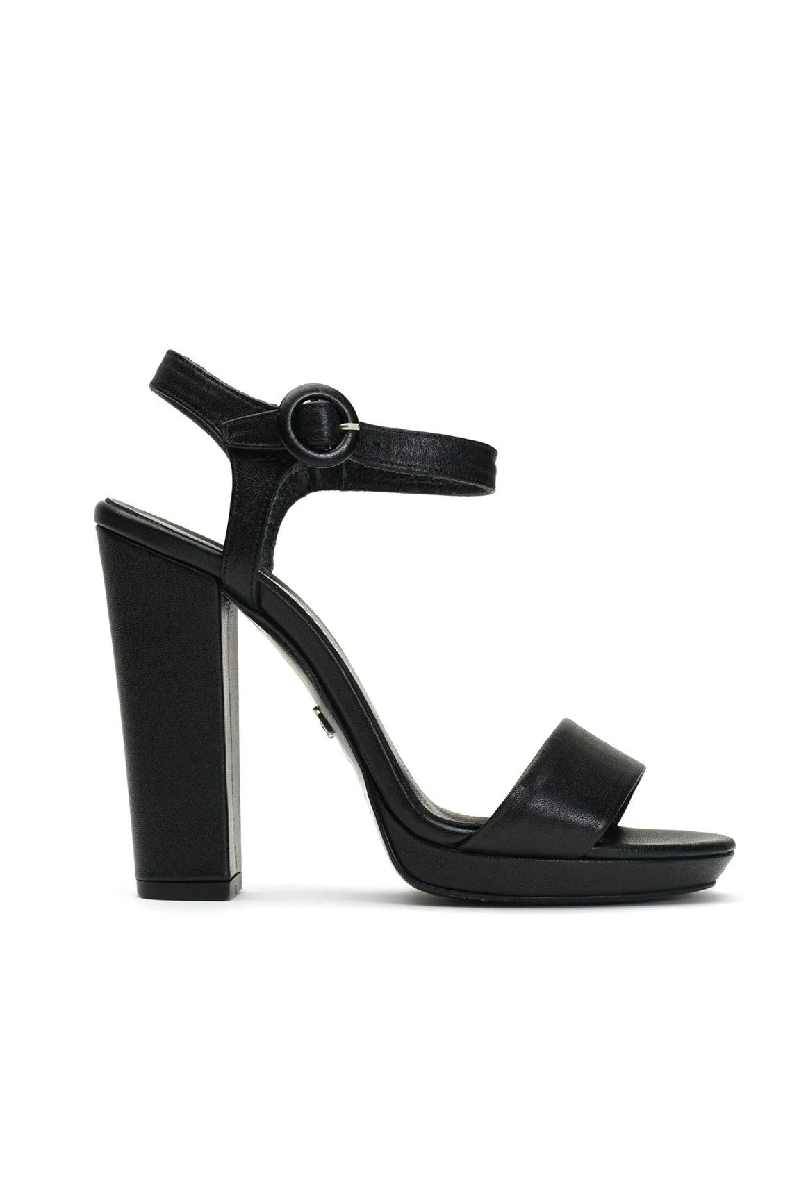 Daff Deri 13 Cm Platform Topuklu Ayakkabı