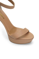 Desire Deri 14 Cm Platform Topuklu Ayakkabı