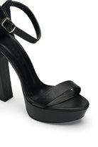 Desire Deri 14 Cm Platform Topuklu Ayakkabı