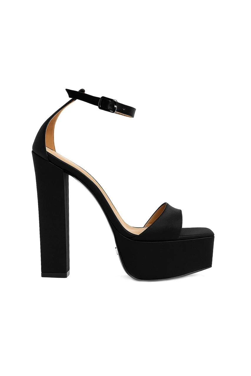 Marilyn Saten 14 Cm Platform Topuklu Ayakkabı