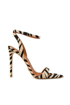 Savanna Zebra Desen 10 Cm Topuklu Ayakkabı