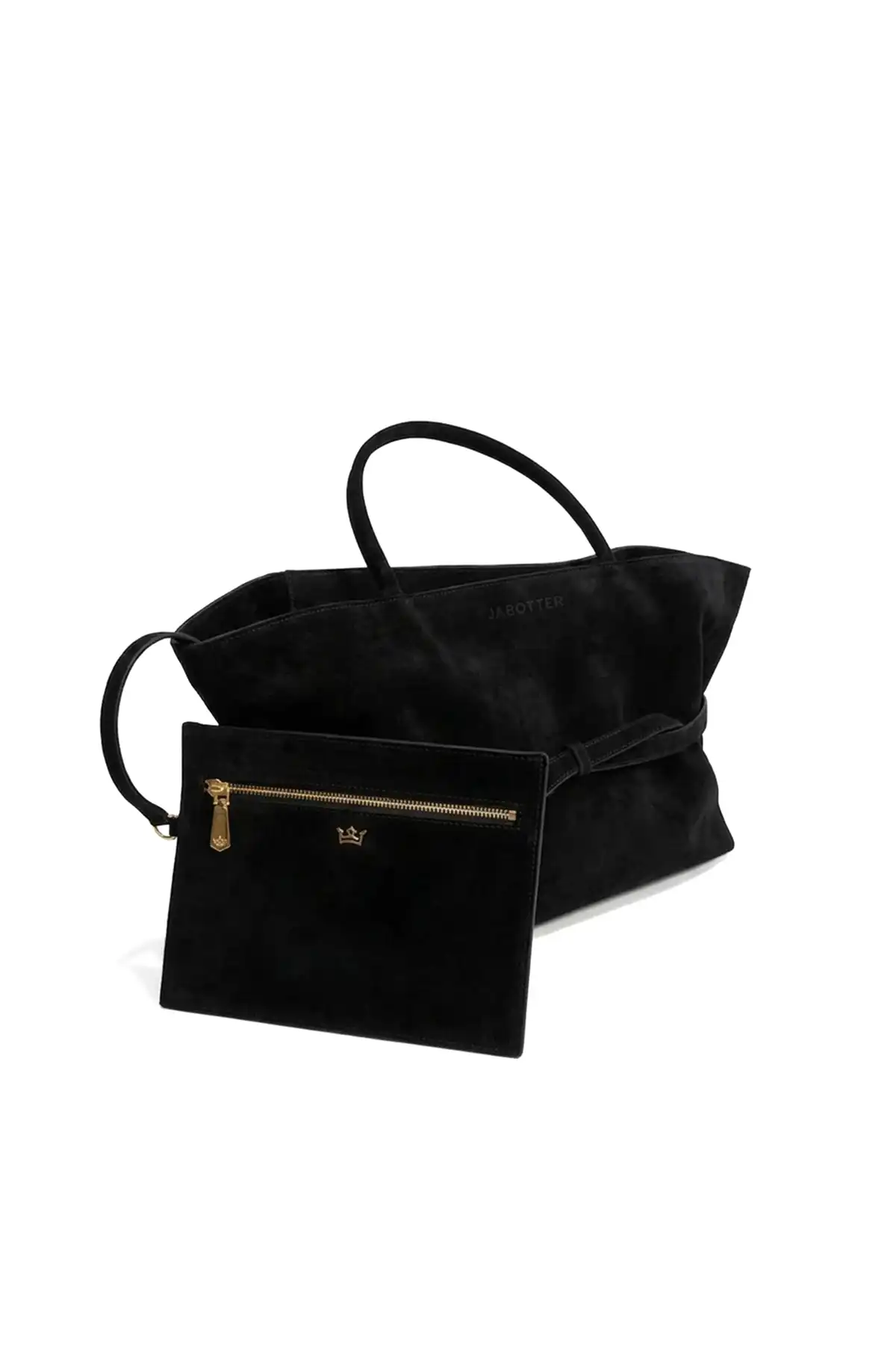 Jabobag Tote Medium Süet Omuz Çantası
