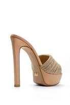 Tracy Saten 14 Cm Topuklu Terlik