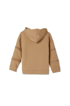 JayJayJumpie-3'ü Bir Arada Dönüşebilir Hoodie Çıkarılabilir Dirsek Parçalı Kapüşonlu Çocuk Sweatshirt | Bej-Sweatshirts & Hoodies-1-Milagron.com