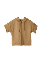 JayJayJumpie-3'ü Bir Arada Dönüşebilir Hoodie Çıkarılabilir Dirsek Parçalı Kapüşonlu Çocuk Sweatshirt | Bej-Sweatshirts & Hoodies-3-Milagron.com