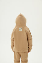 JayJayJumpie-3'ü Bir Arada Dönüşebilir Hoodie Çıkarılabilir Dirsek Parçalı Kapüşonlu Çocuk Sweatshirt | Bej-Sweatshirts & Hoodies-5-Milagron.com