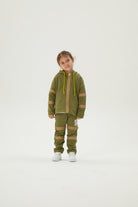 JayJayJumpie-3'ü Bir Arada Dönüşebilir Hoodie Çıkarılabilir Dirsek Parçalı Kapüşonlu Çocuk Sweatshirt | Haki-Sweatshirts & Hoodies-5-Milagron.com