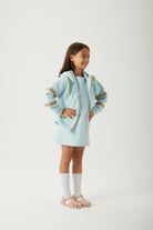 JayJayJumpie-3'ü Bir Arada Dönüşebilir Hoodie Çıkarılabilir Dirsek Parçalı Kapüşonlu Çocuk Sweatshirt | Mavi-Sweatshirts & Hoodies-5-Milagron.com