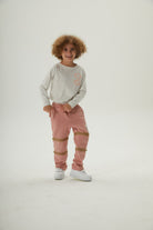 JayJayJumpie-3'ü Bir Arada Dönüşebilir Joggers Çıkarılabilir Diz Parçalı Çocuk Pantolon | Pembe-Pantolon-4-Milagron.com