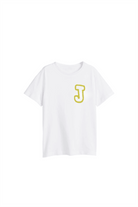 JayJayJumpie-Lime J Baskılı Pamuklu Beyaz Kısa Kollu Tişört-T-Shirts-2-Milagron.com