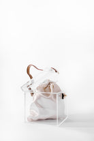 Jeloux-Alexandrite Akrilik Şeffaf Makyaj Çantası 15cm X 15cm X 15cm-El Çantası-2-Milagron.com