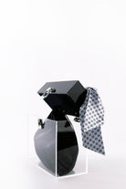 Jeloux-Aventurin Akrilik Şeffaf Tasarım Makyaj Çantası 20cm X 10cm X 20cm-El Çantası-3-Milagron.com