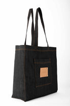 Jeloux-Denim Black Kot Omuz Çantası 54cm X 46cm X 15cm-Omuz Çantası-2-Milagron.com