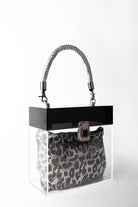 Jeloux-Jadeit Akrilik Şeffaf Tasarım Makyaj Çantası 20cm X 10cm X 20cm-El Çantası-1-Milagron.com