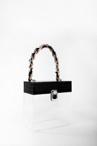 Jeloux-Jasper Akrilik Şeffaf Tasarım Makyaj Çantası 20cm X 10cm X 20cm-El Çantası-4-Milagron.com