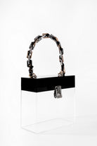 Jeloux-Lava Akrilik Şeffaf Tasarım Makyaj Çantası 20cm X 10cm X 20cm-El Çantası-3-Milagron.com