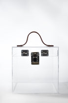 Jeloux-Ruby Akrilik Şeffaf Makyaj Çantası 15cm X 15cm X 15cm-El Çantası-1-Milagron.com