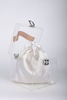 Jeloux-Ruby Akrilik Şeffaf Makyaj Çantası 15cm X 15cm X 15cm-El Çantası-3-Milagron.com